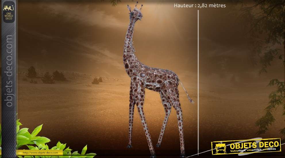 Sculpture animalière : girafe moyenne