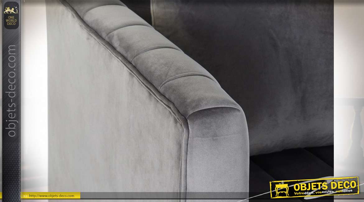 FAUTEUIL POLYESTER PIN 81X77X71 GRIS CLAIR
