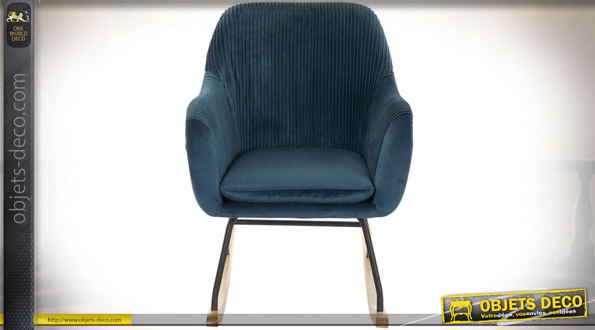 FAUTEUIL POLYESTER PIN 62,5X89X89 BASCULE VELOURS