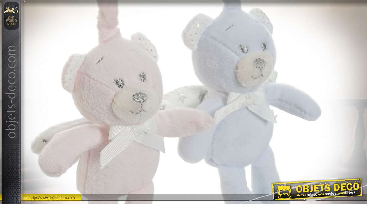 PELUCHE POLYESTER 13X6X40 OURS 2 MOD.