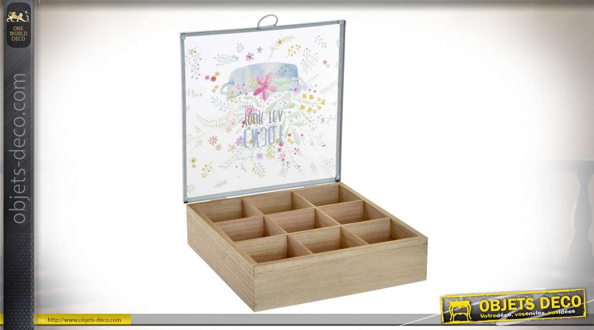 BOÎTE INFUSIONS MDF 24X24X6 COOK WITH LOVE 2 MOD.