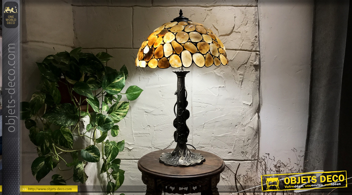 Lampe de style Tiffany, Maison de Vasselot, 68cm / Ø40cm