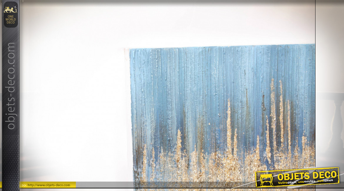 Série de 2 tableaux abstrait sur toile et bois 150 cm