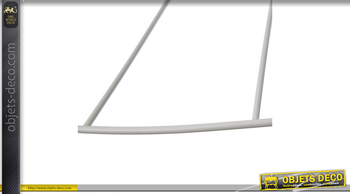 Suspension libellule Ø120cm, en métal finition blanc mate, hauteur ajustable