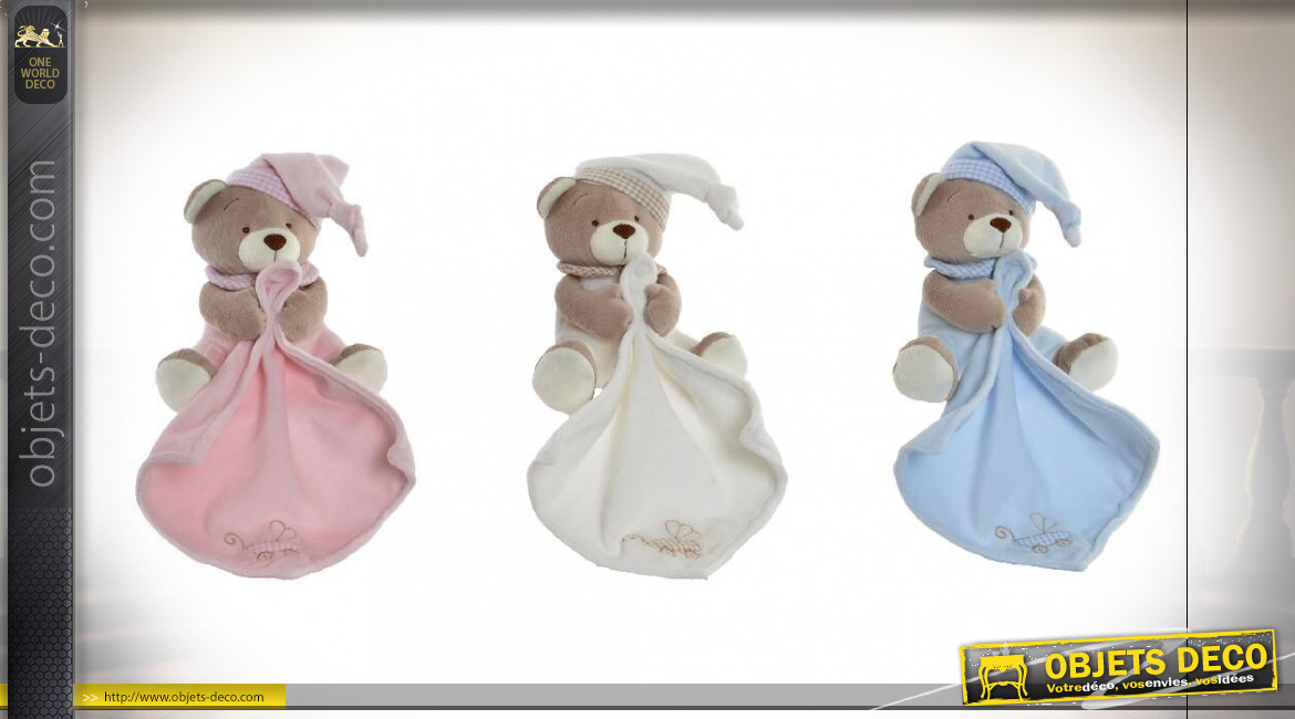 PELUCHE POLYESTER 20X25X13 OURS 3 MOD.