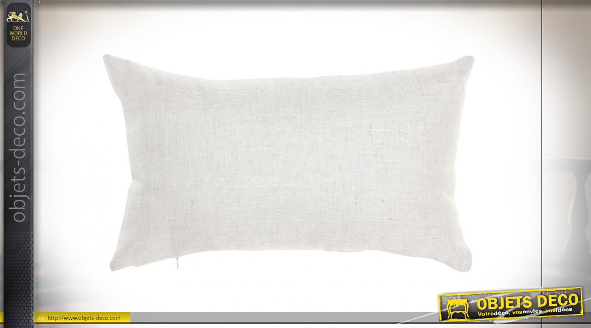 COUSSIN POLYESTER 50X10X30 500 GR, KG BLANC