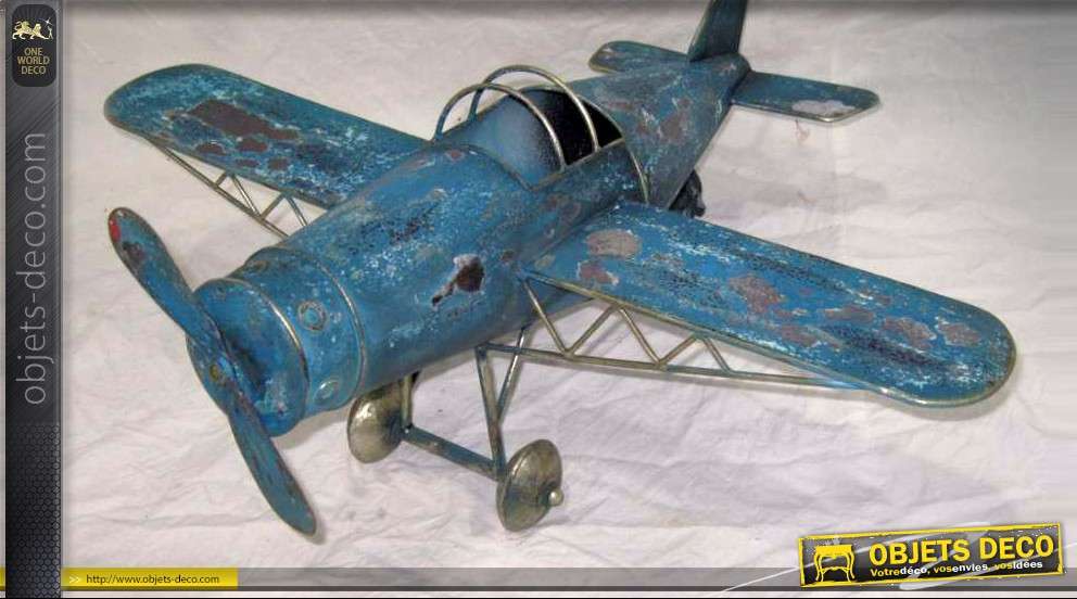 jouet avion metal