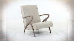 FAUTEUIL SAPIN POLYESTER 57X55X85 BEIGE