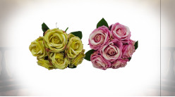 BOUQUET POLYESTER PE 20X20X22 6 ROSES 2 MOD.