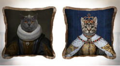 COUSSIN POLYESTER 45X10X45 350 GR. CHAT 2 MOD.