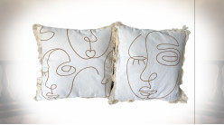 COUSSIN POLYESTER 45X10X45 FACES 2 MOD.