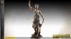 Grande statuette La Justice finition bronze antique 75 cm