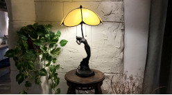 Grande lampe Tiffany, Maison de Kermel, 70cm / Ø41cm