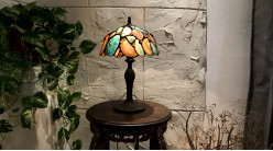 Lampe Tiffany, Auberge Lamartine, 44cm / Ø27cm