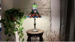 Lampe Tiffany, Manoir de Suzannet, 63cm / Ø33,5cm