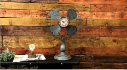 Horloge à poser en forme de ventilateur rétro, 59 cm