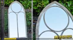 Miroir-fenêtre de style ancien finition patinée
