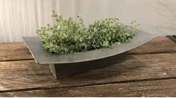 Bac à fleurs design en zinc titanium