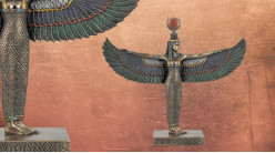 Statuette de Isis, la déesse mère guérisseuse, en résine finition vieux bronze, ambiance ancienne égypte, 25cm