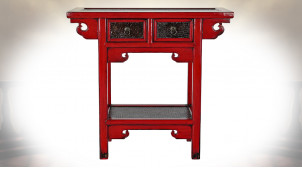 CONSOLE ORME 85X35X80 2 TIROIRS ROUGE