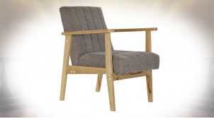 FAUTEUIL POLYESTER PIN 63X68X81 BEIGE