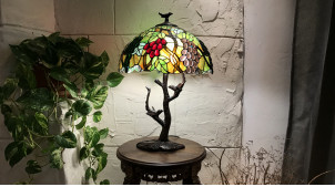 Lampe Tiffany, Domaine des Pins, 58cm / Ø41cm