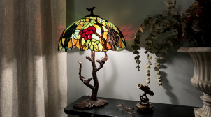 Lampe Tiffany Matin d'Automne, Ø41cm / 58cm