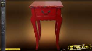 Meuble table sellette rouge