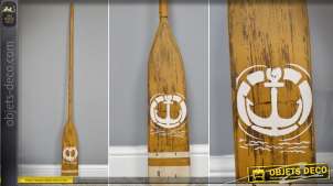 Rame de barque décorative en bois style déco Bord de mer 145 cm