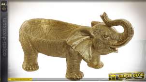 Centre de table doré en forme d'éléphant 32,5 cm