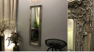 Grand miroir style ancien argenté 132 cm