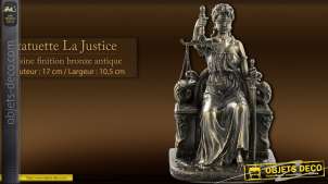 Statuette La Justice finition bronze antique