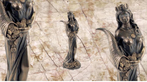 Fortune, représentation de la déesse de la fortune et la fertilité, en résine finition bronze effet ancien, collection Mythologie Grecque, 18cm