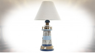 Lampe de table en forme de phare marin ambiance bord de mer, 45cm